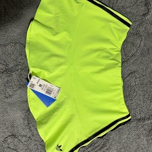 adidas Signal Green Mini Skirt with Black Logo